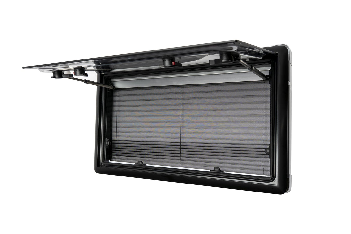 Hinged Window with Blinds – Double Walled – Flush – 3 Frames