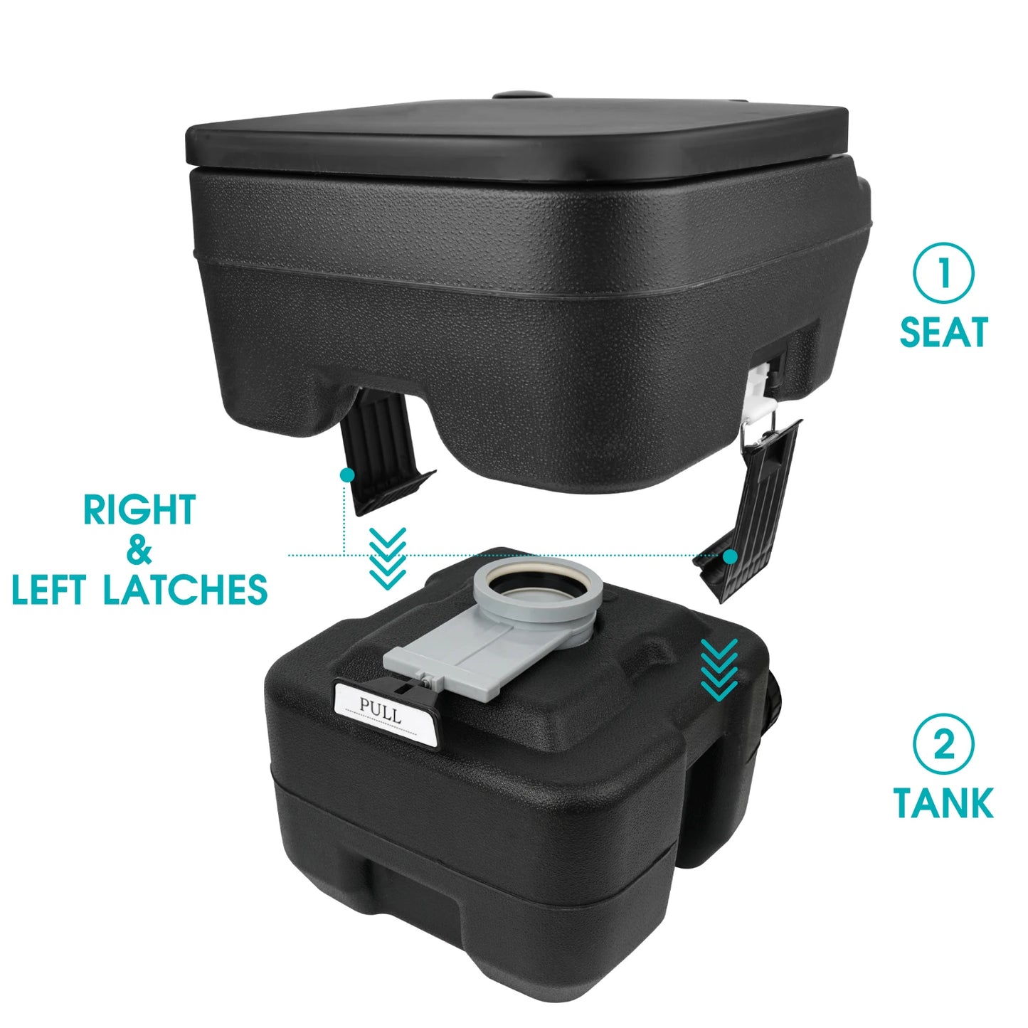 Portable Folding Camping Toilet – Lightweight & Durable