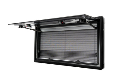 Hinged Window with Blinds – Double Walled – Flush – 3 Frames