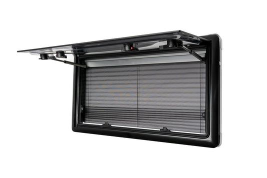 Hinged Window with Blinds – Double Walled – Flush – 3 Frames