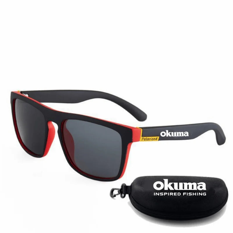 New 6 color okuma fishing glasses men women polarized cycling glasses for outdoor driving and hiking anti glare UV400 sunglasses