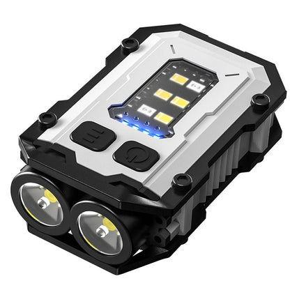 High Bright Flashlight USB Charging Super Bright Torch 180LM Portable Keychain Light Multifunctional for Camping Fishing Walking