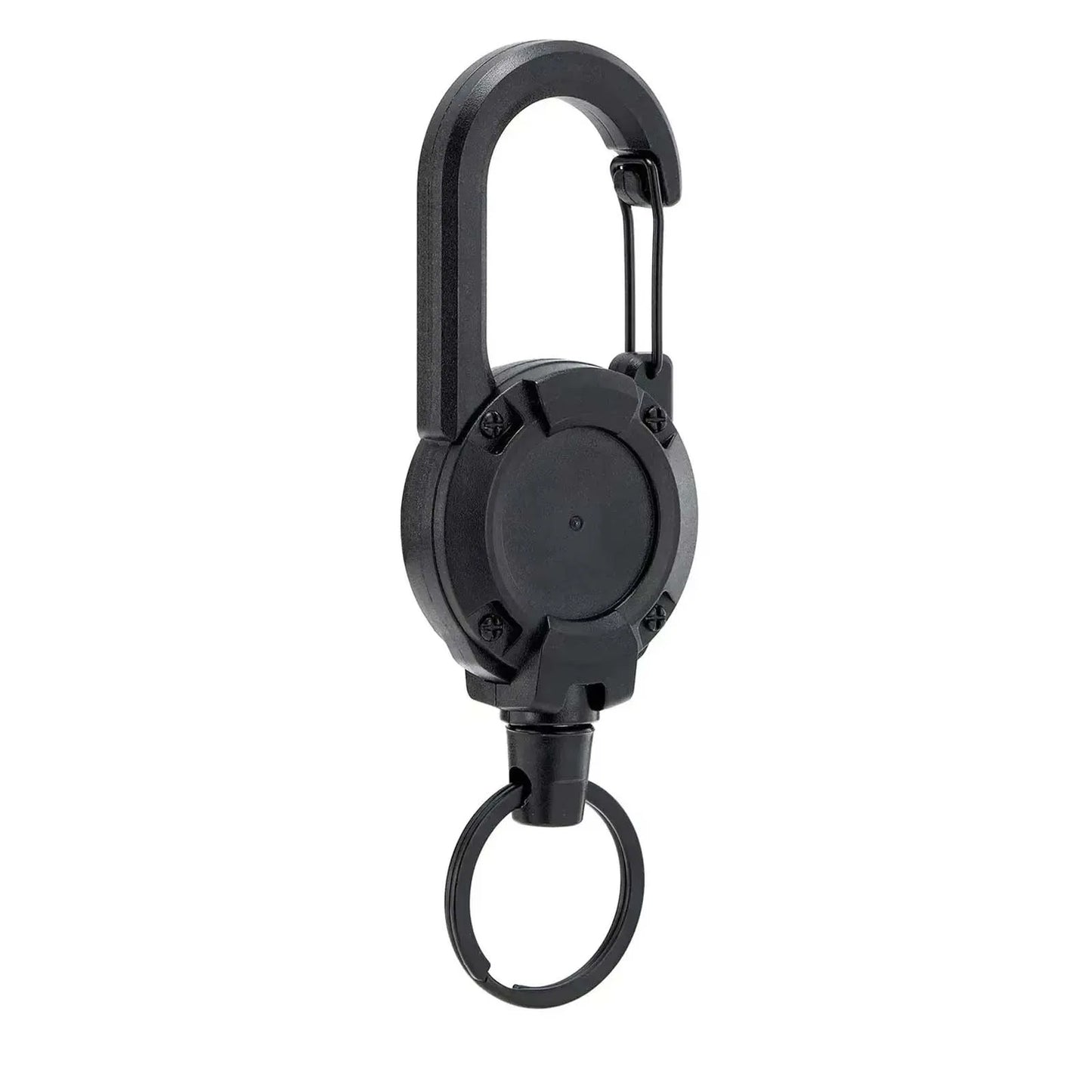 Outdoor Sporty Retractable Key Chain Tool - Heavy Duty Steel Wire Rope, Sturdy Carabiner Buckle & Spring Key Ring