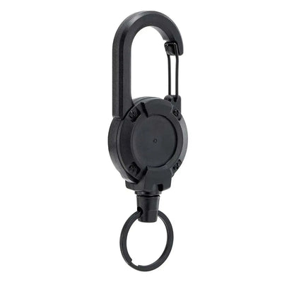 Outdoor Sporty Retractable Key Chain Tool - Heavy Duty Steel Wire Rope, Sturdy Carabiner Buckle & Spring Key Ring
