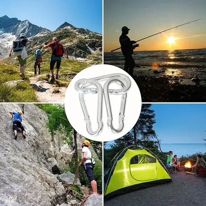 Mini Carabiner Alloy Survival Gear Camp Mountaineering Hook Outdoor Carabiner Keychain Tourist Hooks Fishing Buckle Wholesale