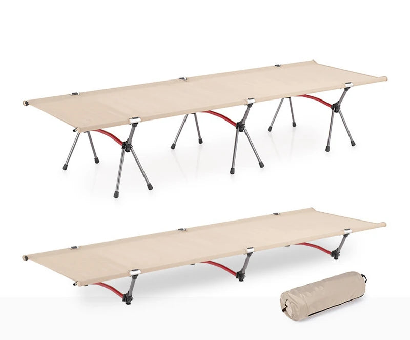 Folding Camping Cot, Adjustable Height, Lightweight Sleeping Bed, Tent Cot, with Storage Bag, Comfortable for Outdoor&Indoor