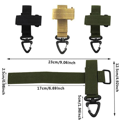 1/2/5/8PCs New Multi-purpose Tactical Gloves Buckle Glove Hook Military Fan Outdoor Climbing Rope Storage Adjust Camping Hanging