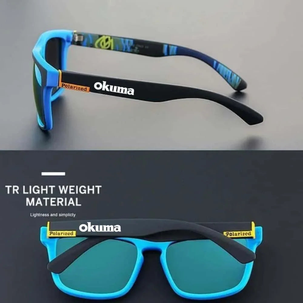 New 6 color okuma fishing glasses men women polarized cycling glasses for outdoor driving and hiking anti glare UV400 sunglasses