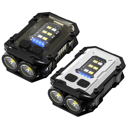 High Bright Flashlight USB Charging Super Bright Torch 180LM Portable Keychain Light Multifunctional for Camping Fishing Walking