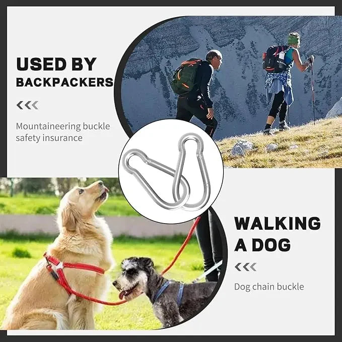 Mini Carabiner Alloy Survival Gear Camp Mountaineering Hook Outdoor Carabiner Keychain Tourist Hooks Fishing Buckle Wholesale