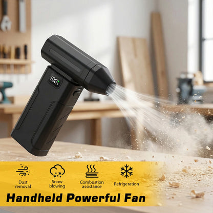 Powerful Air Blower 5-Speed Handheld Portable Dust Blower Electric Dryer 6000mAh Rechargeable for Air Bed Snow Removal Outdoor