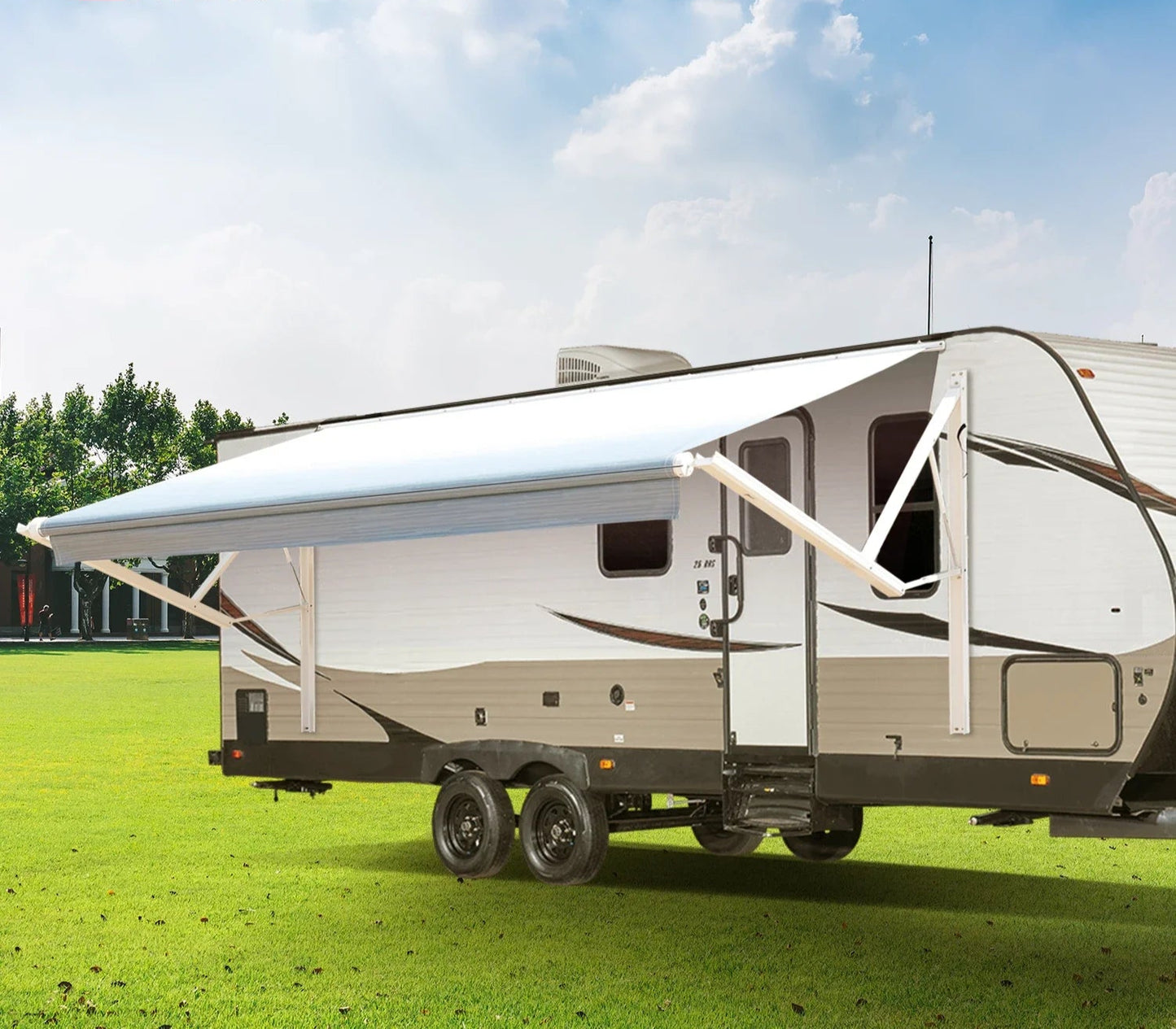 Electric Motorized RV Sunshade Awning for Caravans & Campers