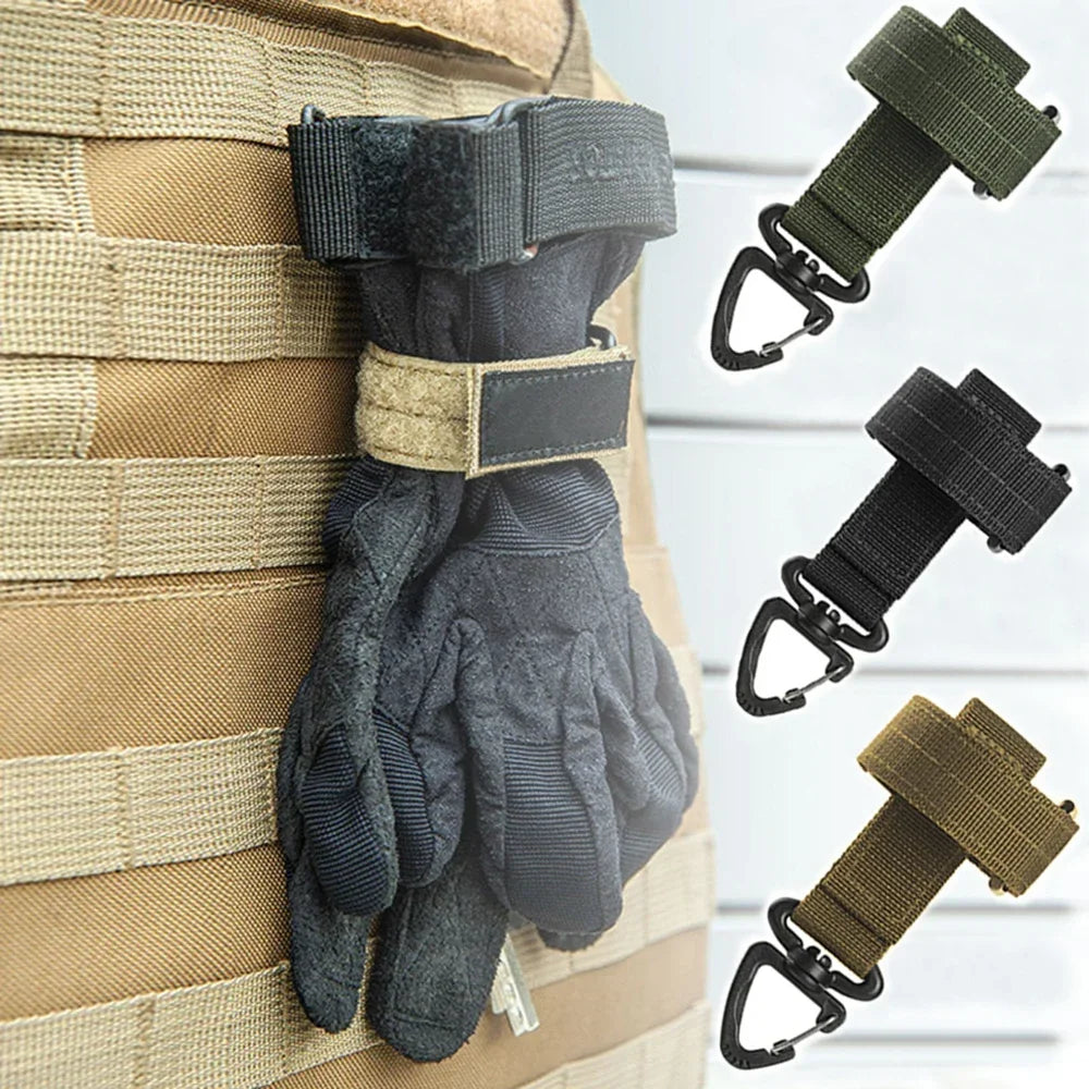 1/2/5/8PCs New Multi-purpose Tactical Gloves Buckle Glove Hook Military Fan Outdoor Climbing Rope Storage Adjust Camping Hanging