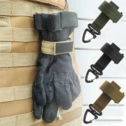 1/2/5/8PCs New Multi-purpose Tactical Gloves Buckle Glove Hook Military Fan Outdoor Climbing Rope Storage Adjust Camping Hanging