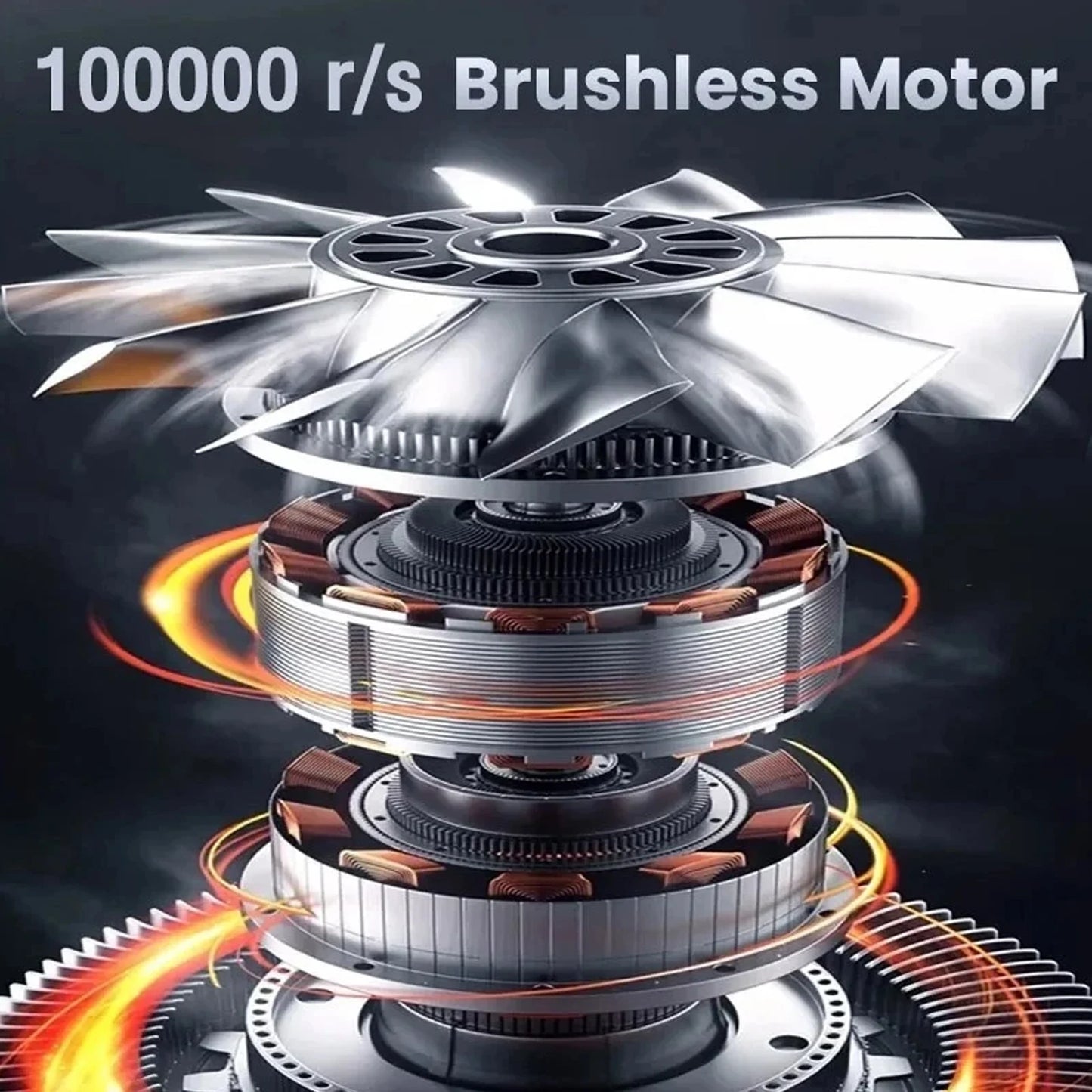 Powerful Air Blower 5-Speed Handheld Portable Dust Blower Electric Dryer 6000mAh Rechargeable for Air Bed Snow Removal Outdoor