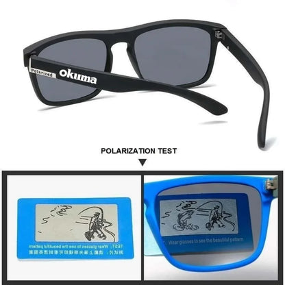New 6 color okuma fishing glasses men women polarized cycling glasses for outdoor driving and hiking anti glare UV400 sunglasses