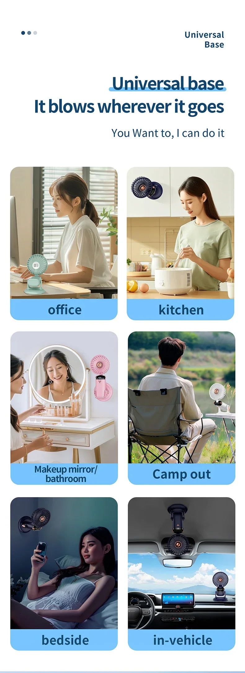 Handheld Mini Fan 1200mAh Foldable Portable Desk Outdoor Neck Hanging 5 Speed USB Rechargeable Fan Phone Stand Display Screen
