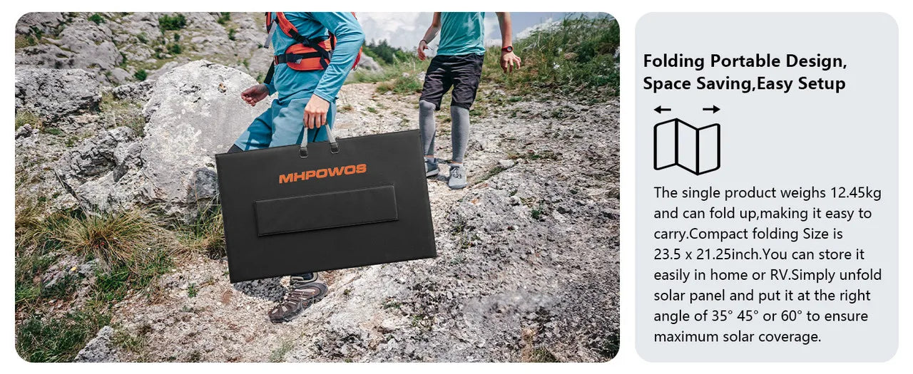 400W Portable Solar Panel Charger