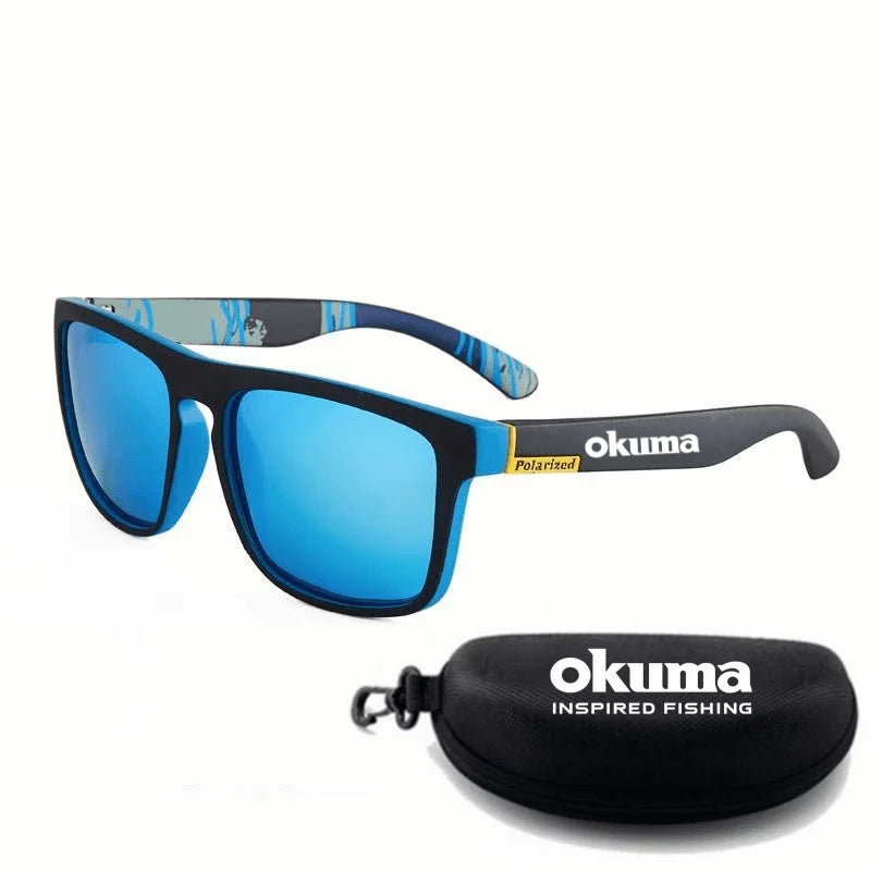New 6 color okuma fishing glasses men women polarized cycling glasses for outdoor driving and hiking anti glare UV400 sunglasses