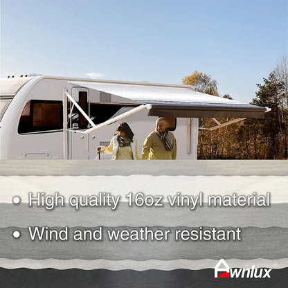 Electric Motorized RV Sunshade Awning for Caravans & Campers